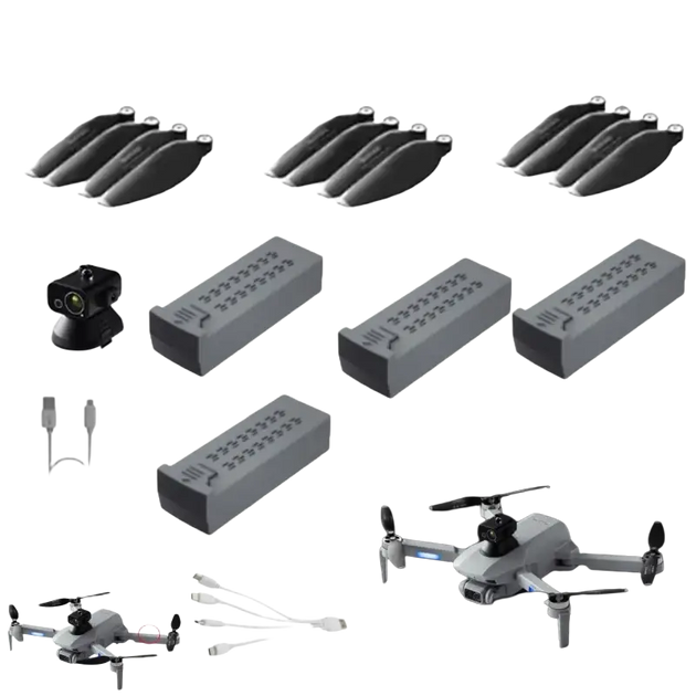 Batterie 7.4V 3000mAh et pièces détachées pour drone RC F8 MAX - Batterie