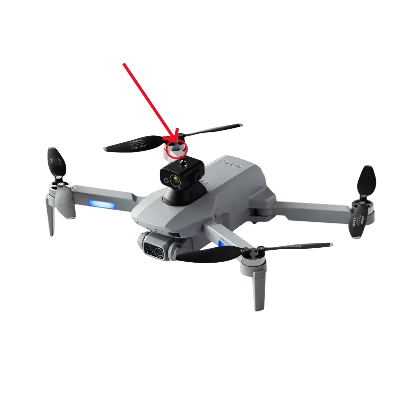 Batterie 7.4V 3000mAh et pièces détachées pour drone RC F8 MAX - Bras arrière droit - Batterie
