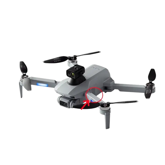 Batterie 7.4V 3000mAh et pièces détachées pour drone RC F8 MAX - Bras avant gauche - Batterie
