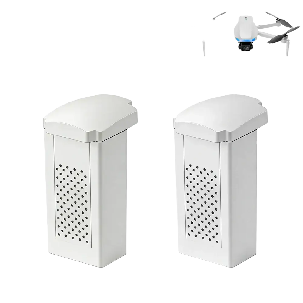 Batterie Lipo 7.4V 1600mAh et hélices pour drone S-X1 MAX 4K - 2 Pièces Blanche - batterie