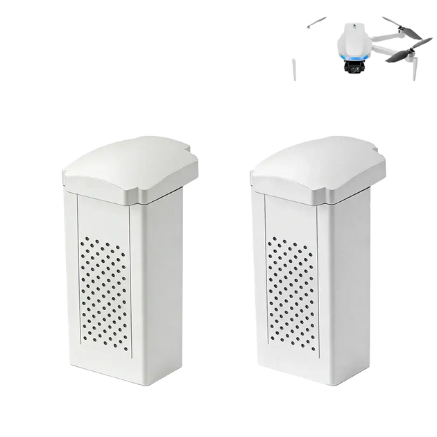 Batterie Lipo 7.4V 1600mAh et hélices pour drone S-X1 MAX 4K - 2 Pièces Blanche - batterie