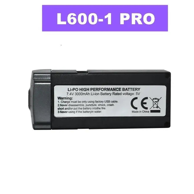 Batterie Lipo pour Drone L600 PRO 1 MAX 7.4V 3000 ou 4500mAh - 1B L600-1 PRO - Batterie