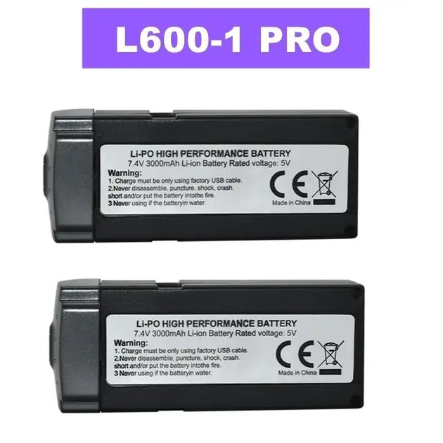 Batterie Lipo pour Drone L600 PRO 1 MAX 7.4V 3000 ou 4500mAh - 2B L600-1 PRO - Batterie