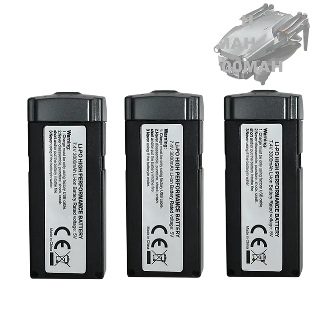 Batterie Lipo pour Drone L600 PRO 1 MAX 7.4V 3000 ou 4500mAh - Batterie