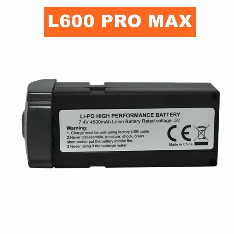 Batterie Lipo pour Drone L600 PRO et MAX 3000mAh ou 4500mAh - 1B L600 PRO MAX - Batterie