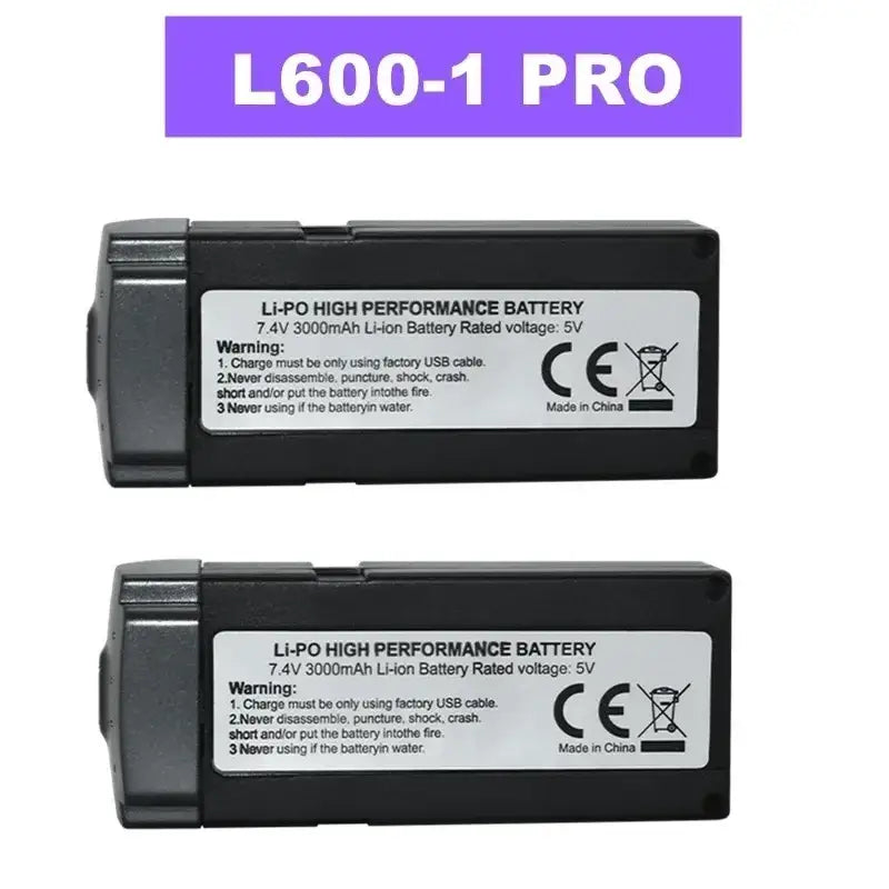 Batterie Lipo pour Drone L600 PRO et MAX 3000mAh ou 4500mAh - 2B L600-1 PRO - Batterie