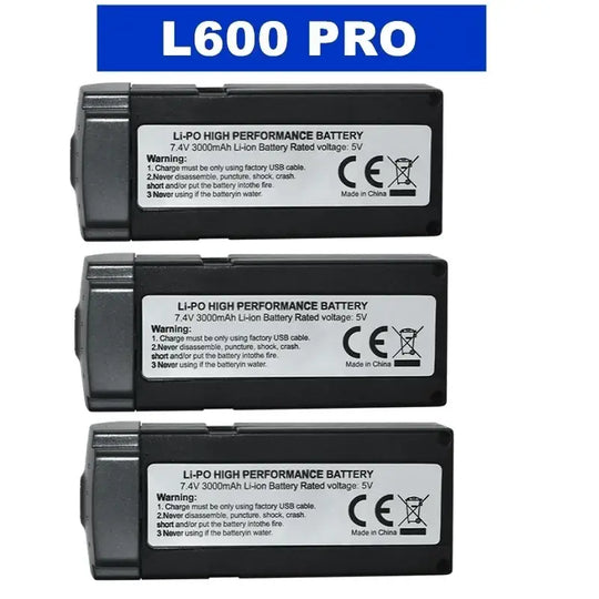 Batterie Lipo pour Drone L600 PRO et MAX 3000mAh ou 4500mAh - 3B L600 PRO - Batterie