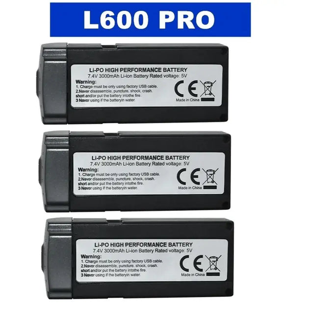 Batterie Lipo pour Drone L600 PRO et MAX 3000mAh ou 4500mAh - 3B L600 PRO - Batterie