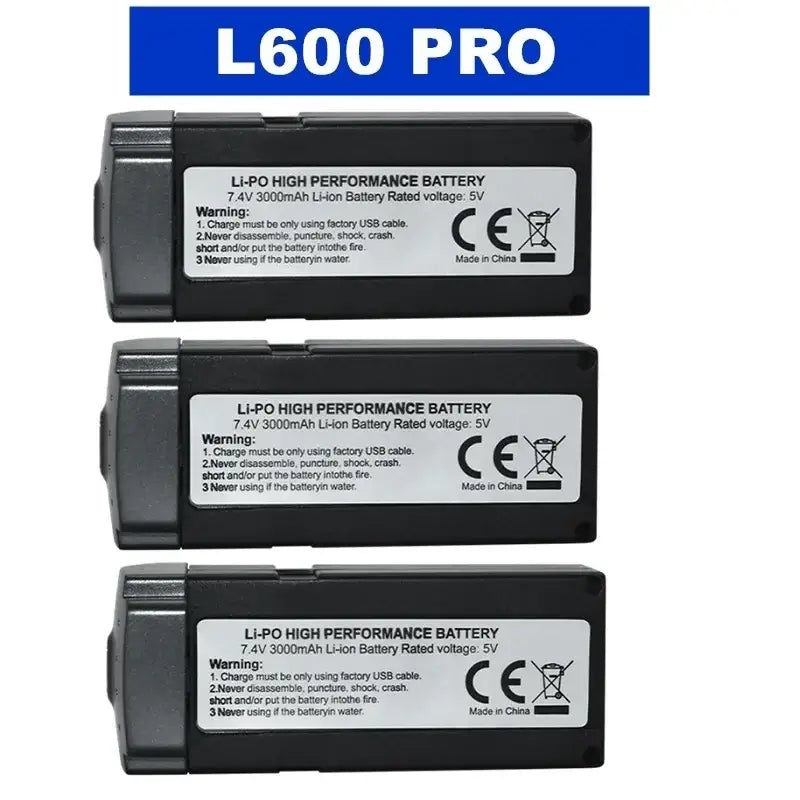 Batterie Lipo pour Drone L600 PRO et MAX 3000mAh ou 4500mAh - 3B L600 PRO - Batterie