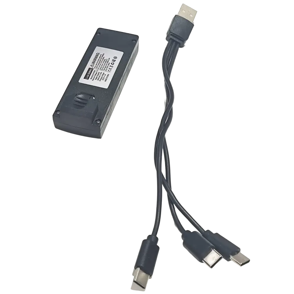 Batterie Lithium 3.7V 2000mAh et Câble pour Drone L106 Pro Max - 1 Batterie - Batterie