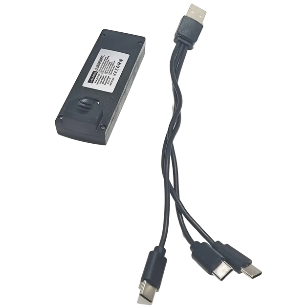 Batterie Lithium 3.7V 2000mAh et Câble pour Drone L106 Pro Max - 1 Batterie - Batterie