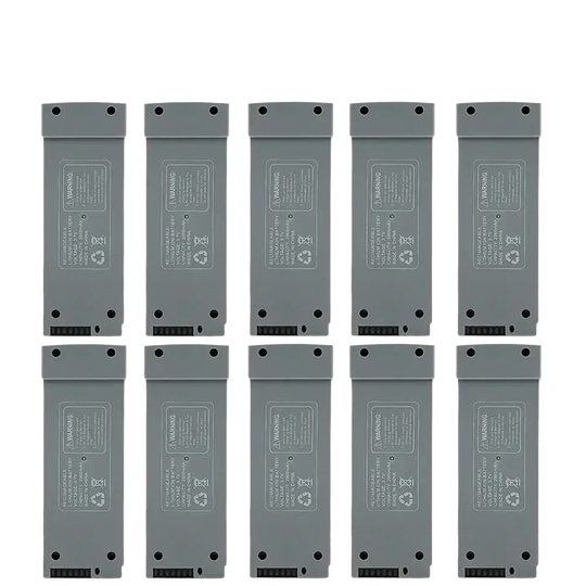 Batterie Lithium 3.7V 2000mAh pour Drone Z908 PRO et MAX - Gris 10 Pièces - Batterie