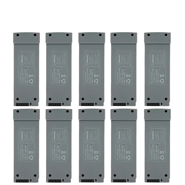 Batterie Lithium 3.7V 2000mAh pour Drone Z908 PRO et MAX - Gris 10 Pièces - Batterie