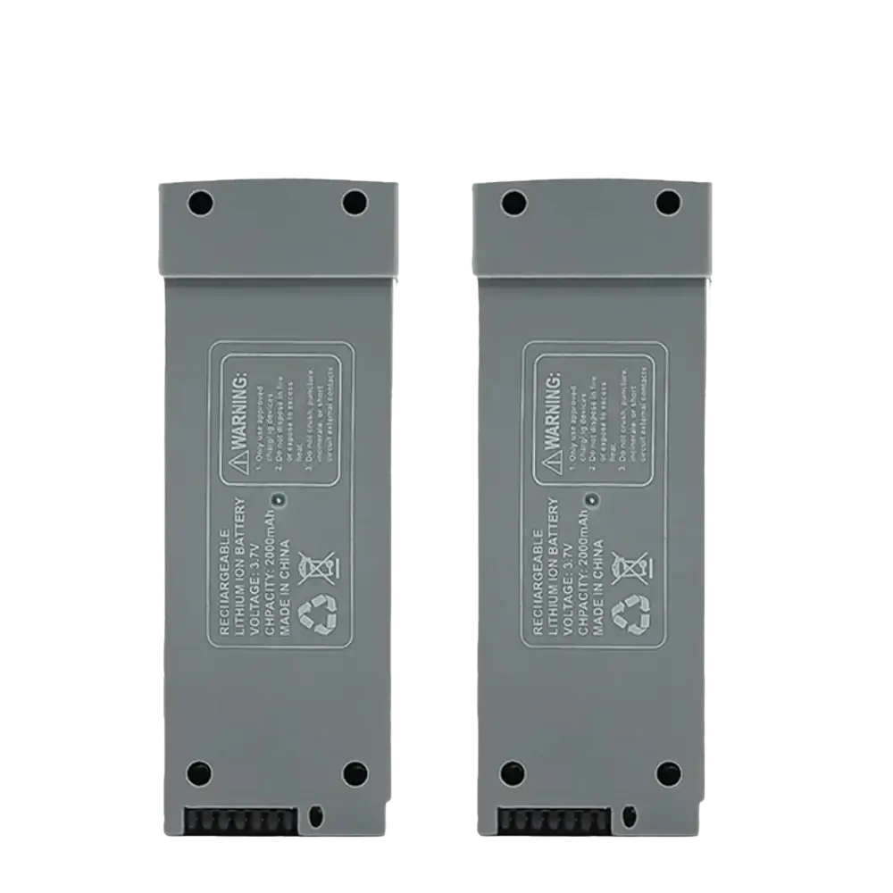 Batterie Lithium 3.7V 2000mAh pour Drone Z908 PRO et MAX - Gris 2 Pièces - Batterie