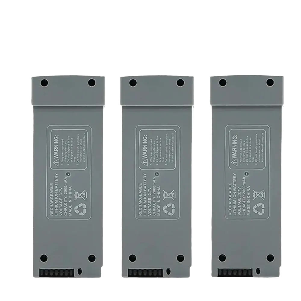 Batterie Lithium 3.7V 2000mAh pour Drone Z908 PRO et MAX - Gris 3 Pièces - Batterie