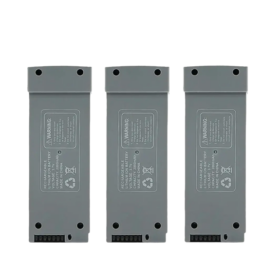 Batterie Lithium 3.7V 2000mAh pour Drone Z908 PRO et MAX - Gris 3 Pièces - Batterie