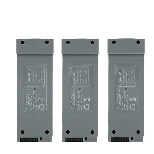 Batterie Lithium 3.7V 2000mAh pour Drone Z908 PRO et MAX - Gris 3 Pièces - Batterie