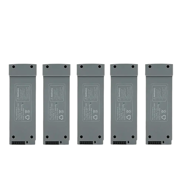 Batterie Lithium 3.7V 2000mAh pour Drone Z908 PRO et MAX - Gris 5 Pièces - Batterie