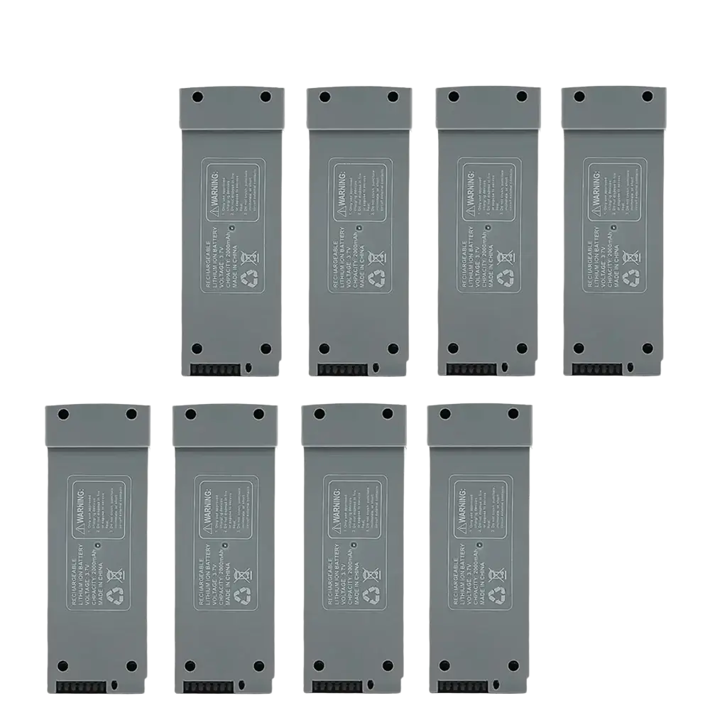 Batterie Lithium 3.7V 2000mAh pour Drone Z908 PRO et MAX - Gris 8 Pièces - Batterie