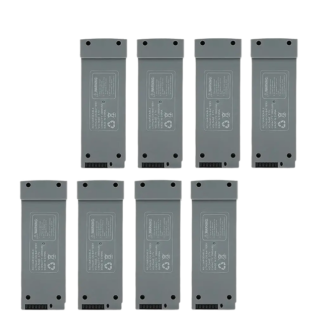 Batterie Lithium 3.7V 2000mAh pour Drone Z908 PRO et MAX - Gris 8 Pièces - Batterie