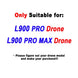 Batterie LYZRC 7.4V 2200mAh pour Drone L900 Pro et Pro Max - Batterie