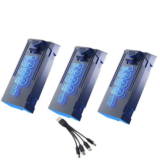 Batterie originale 3.7V 1300mAh pour drone quadrirotor GT8 professionnel - Cable de chargement 3 Pièces - Batterie