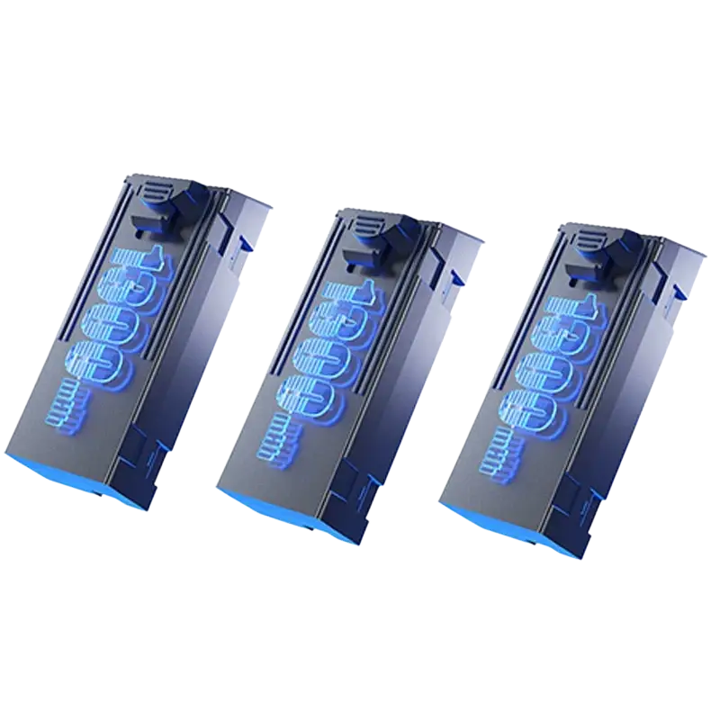 Batterie originale 3.7V 1300mAh pour drone quadrirotor GT8 professionnel - 3 Batteries - Batterie
