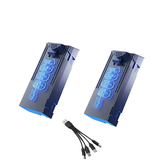 Batterie originale 3.7V 1300mAh pour drone quadrirotor GT8 professionnel - Cable de chargement 2 Pièces - Batterie