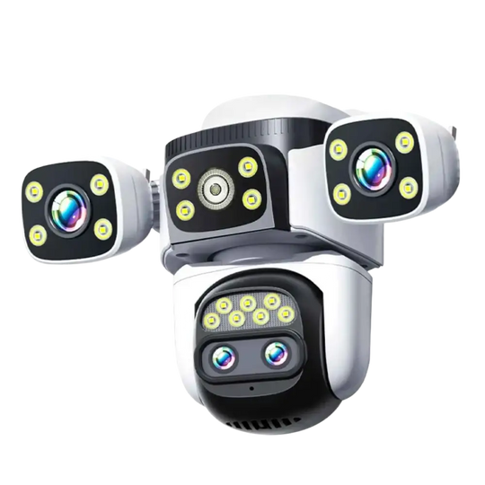 Caméra de Sécurité Extérieure 20MP WiFi PTZ 10X Zoom 720° Imperméable ANSVICAM - Caméra de surveillance