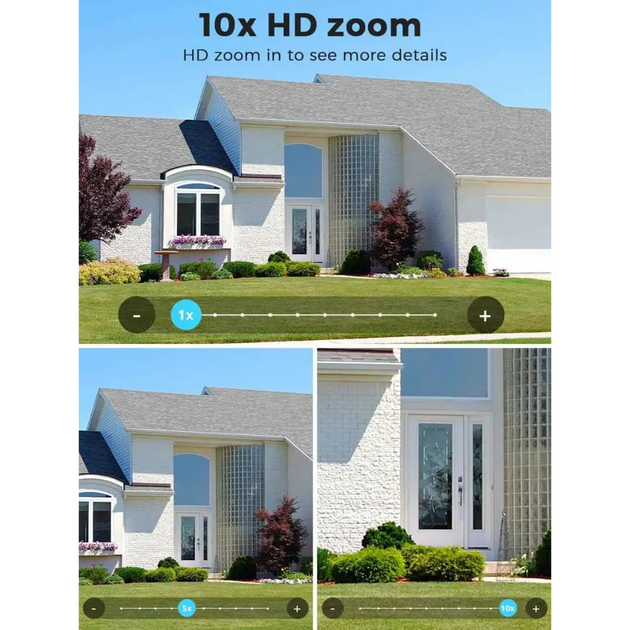 Caméra De Sécurité Extérieure 6K HD PTZ 12MP Avec Détection Humaine - Caméra IP WiFi