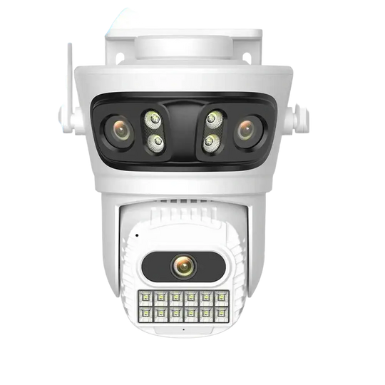 Caméra De Sécurité Extérieure 6K HD PTZ 12MP Avec Détection Humaine - Caméra IP WiFi