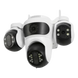 Caméra de surveillance WiFi IP66, 3 Écrans, Vision Nocturne Couleur, 12MP, Imperméable