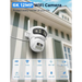 Caméra IP Extérieure Wifi 12MP PTZ avec Suivi Automatique et Vision Nocturne Couleur 180°