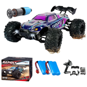 Voiture RC à dérive 1:16, 80 km/h, LED, 4WD, camion monstre télécommandé pour enfants et adultes