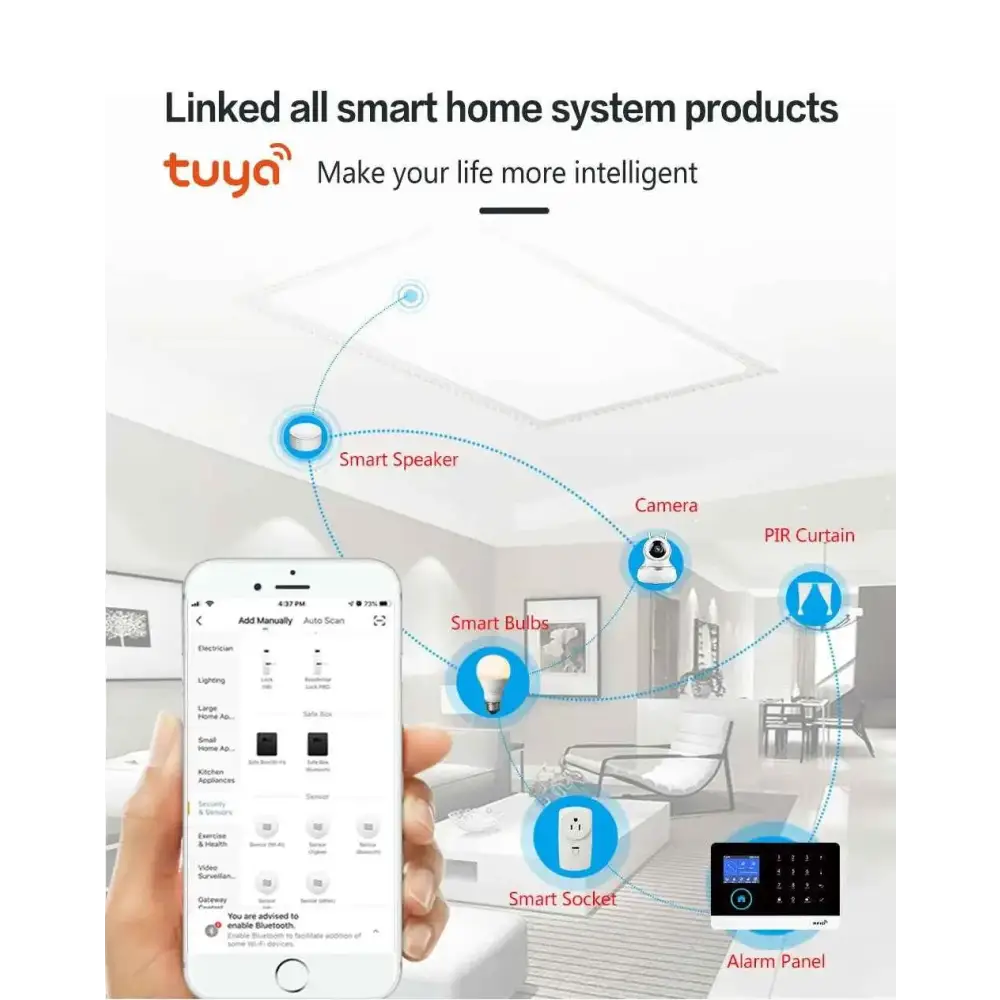 Détecteur De Fumée Intelligent PGST 433MHZ Avec Contrôle Par Application Et Support Alexa - Sécurité Moderne À Portée De Main
