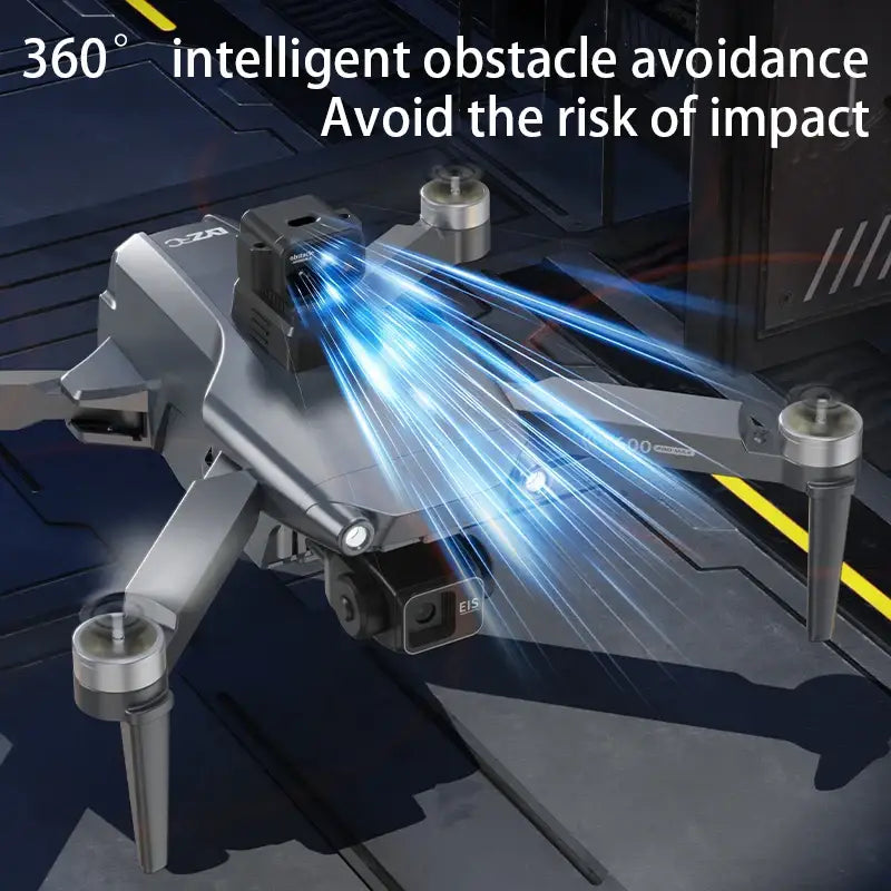 Capture d'une scène aérienne avec le drone L600 PRO MAX 8K, parfait pour les amateurs de vidéo avec caméra professionnelle.