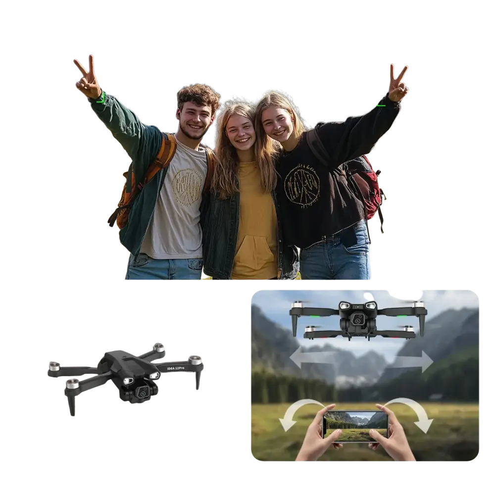 Batteries du drone IDEA12Pro, comprenant 2 batteries pour prolonger le temps de vol, idéal pour les utilisateurs de drone caméra 4K.