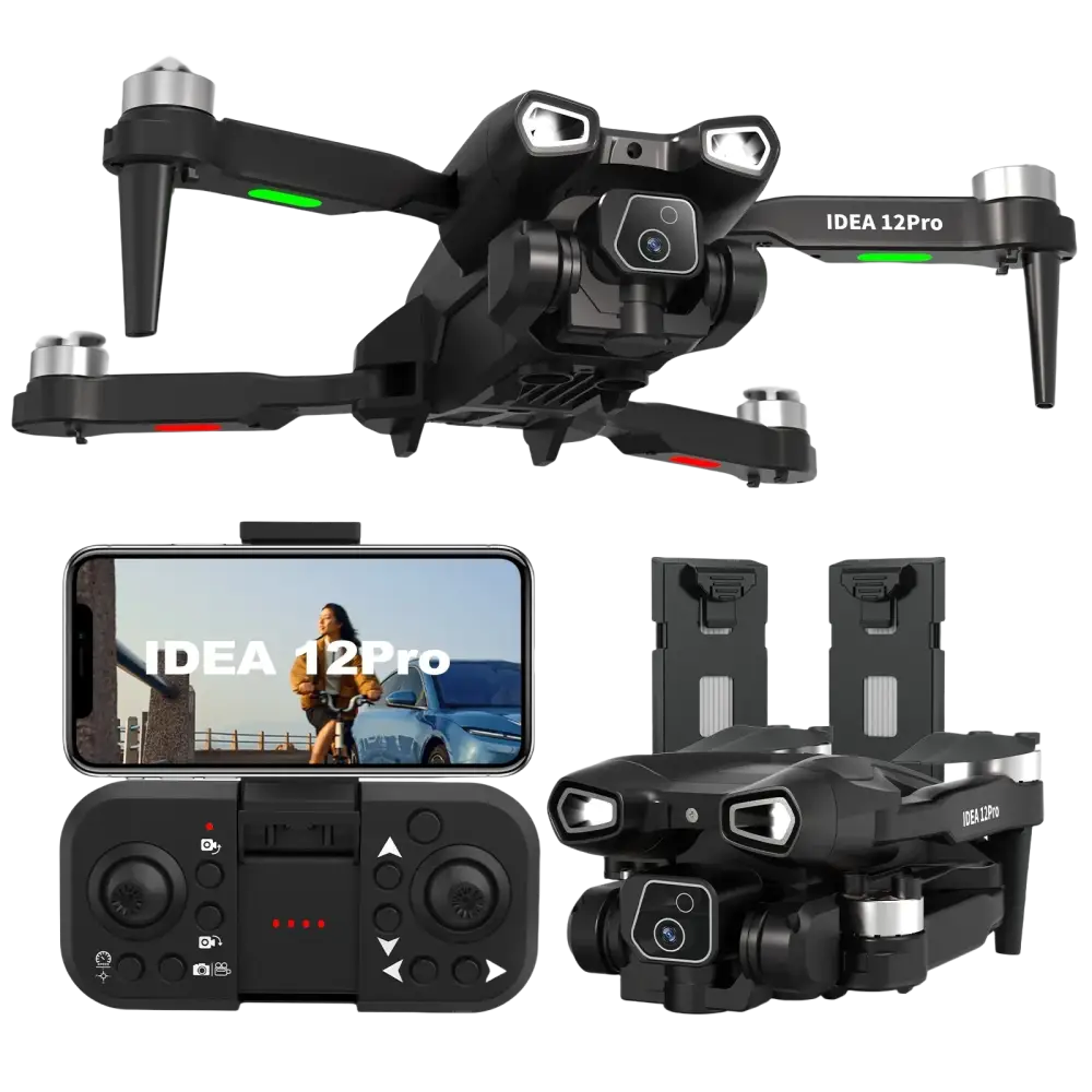 Télécommande du drone IDEA12Pro, conçue pour une expérience utilisateur facile tout en utilisant un drone caméra 4K.