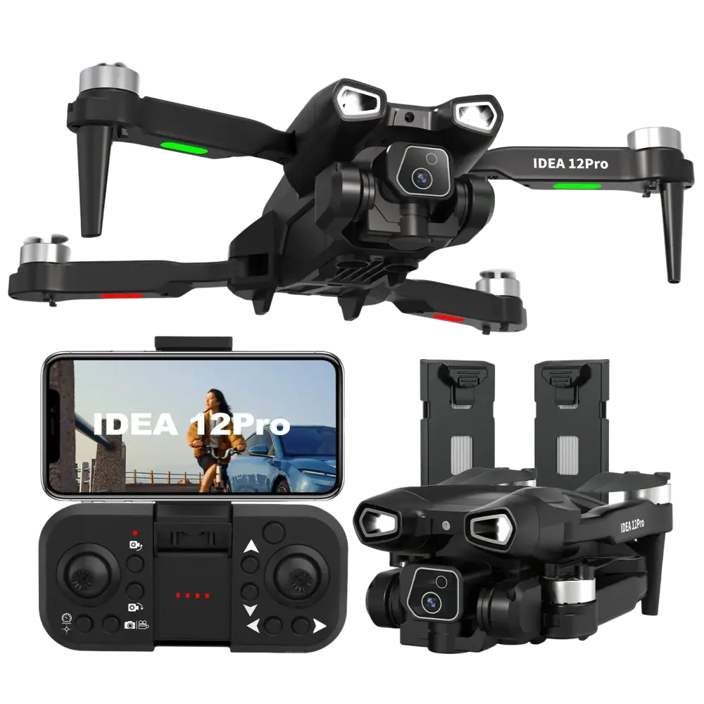 Drone IDEA12Pro avec caméra 4K pour adultes, idéal pour capturer des photos aériennes, photographie en haute définition avec un drone caméra 4K.