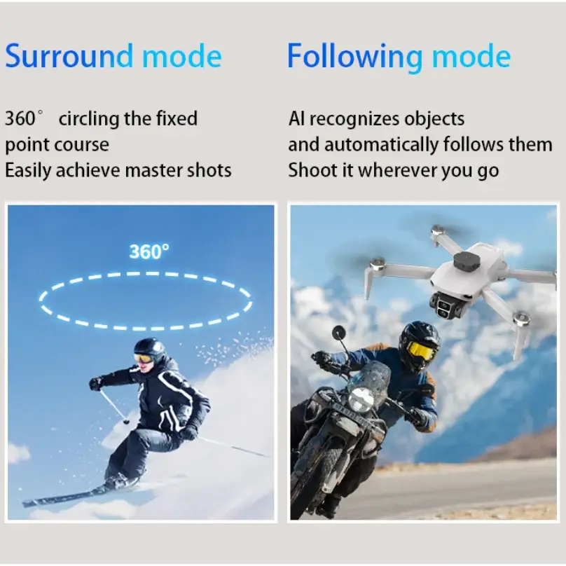 Configuration de la télécommande du LYZRC L106 MAX GPS Drone, un modèle de drone gps pliable facile à manœuvrer.