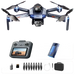 Drone GT8 Pliable avec Caméra 4K GPS et Éclairage LED Noir et Bleu - Batterie Bleue 8K1 - Drone