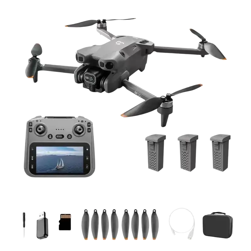 Drone Lenovo GT50 Pro 8K avec double caméra et moteurs brushless - Batterie grise 8K-3 - Drone