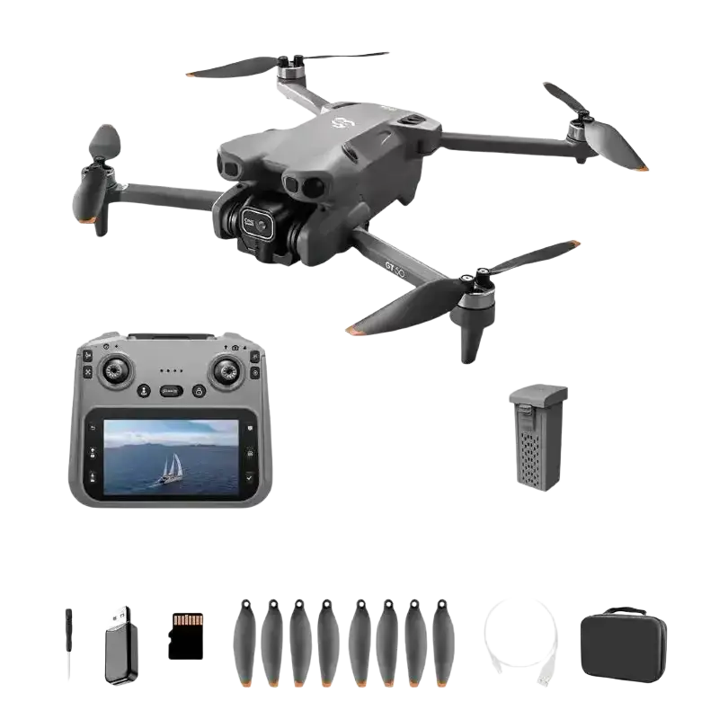 Drone Lenovo GT50 Pro 8K avec double caméra et moteurs brushless - Batterie grise 8K-1 - Drone