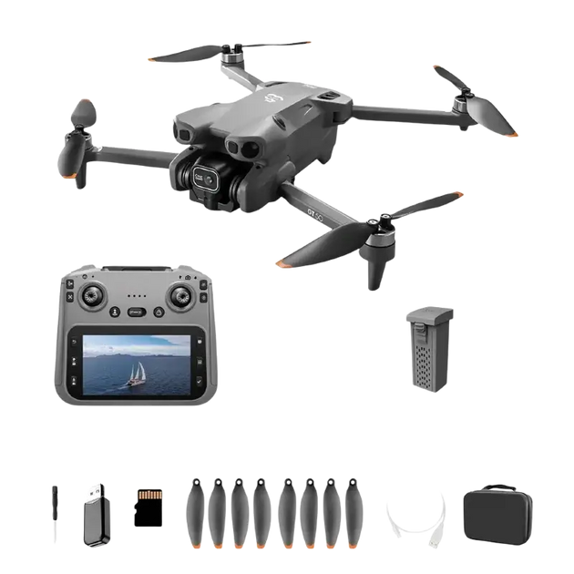 Drone Lenovo GT50 Pro 8K avec double caméra et moteurs brushless - Batterie grise 4K-1 - Drone