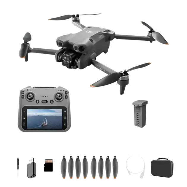 Drone Lenovo GT50 Pro 8K avec double caméra et moteurs brushless - Batterie grise 6K-1 - Drone
