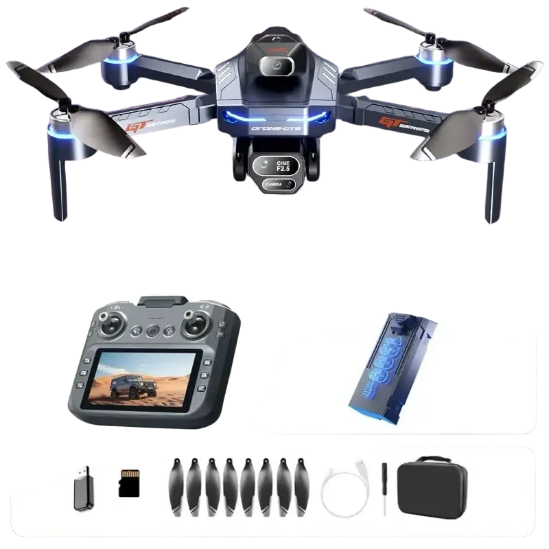 Drone Lenovo GT8 8K GPS avec Double Caméra et Moteur Brushless - Batterie Bleue-4K1 - Drone