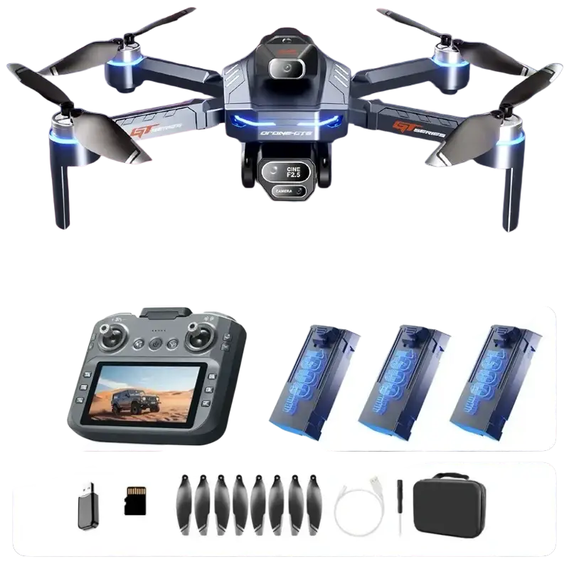 Drone Lenovo GT8 8K GPS avec Double Caméra et Moteur Brushless - Batterie Bleue-8K3 - Drone
