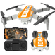 Drone pliable caméra 1080P IDEA12 mini avec 2 batteries RC quadrirotor FPV pour enfants - Orange / Allemagne - Drone