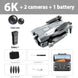 Drone pliable Lenovo Z908 Pro Max 8K GPS avec évitement d’obstacles - Batterie Grise 6K-2S-1 - Drone
