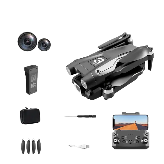 Drone pliable Lenovo Z908 Pro Max 8K GPS avec évitement d’obstacles - Batterie Noir 2S1 - Drone